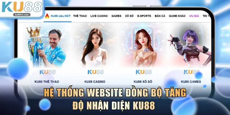 Hệ thống website đồng bộ tăng độ nhận diện KU88 