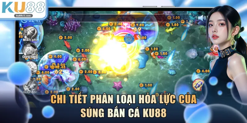 Chi tiết phân loại hỏa lực của súng bắn cá KU88
