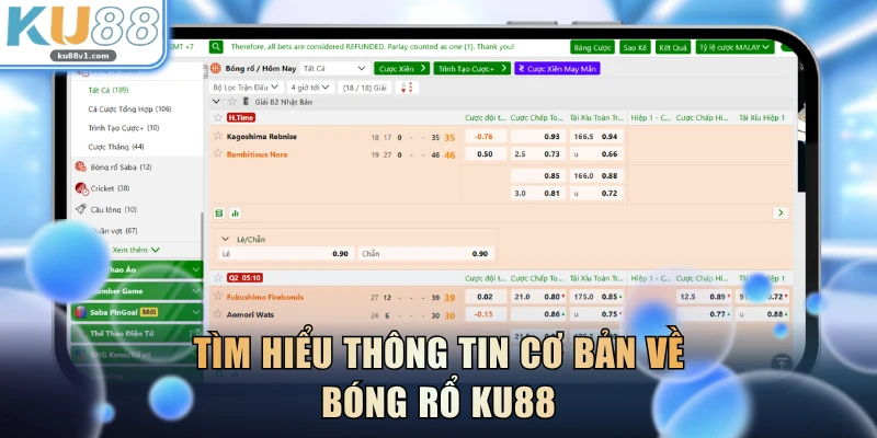 Tìm hiểu thông tin cơ bản về bóng rổ KU88